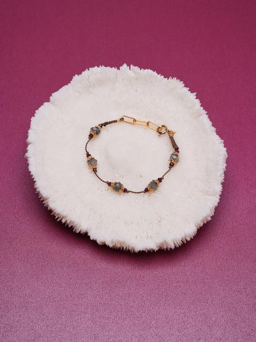 订购8周到｜Tityaravy-拉长石 石榴石 手链［法国设计师］ 商品图0