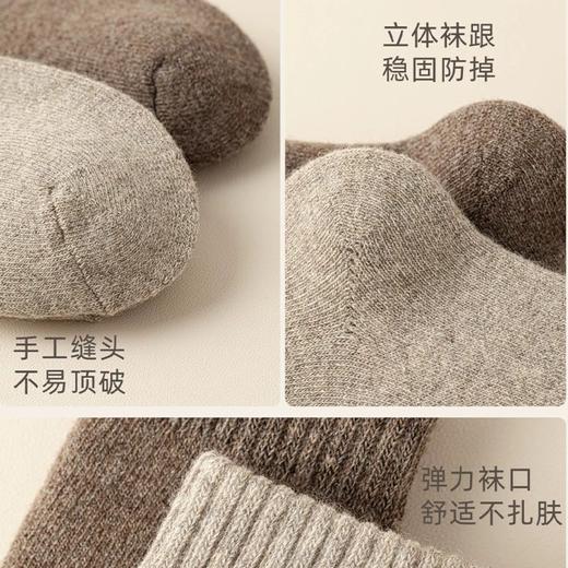 【羊毛保暖袜三双装】居家通勤百搭款 保暖不勒脚 柔软亲肤 抗寒锁温（2.1-2.25停发） 商品图3