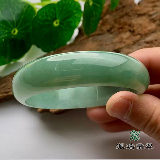 派瑞翡翠 翡翠手镯 糯种 绿色 商品图2