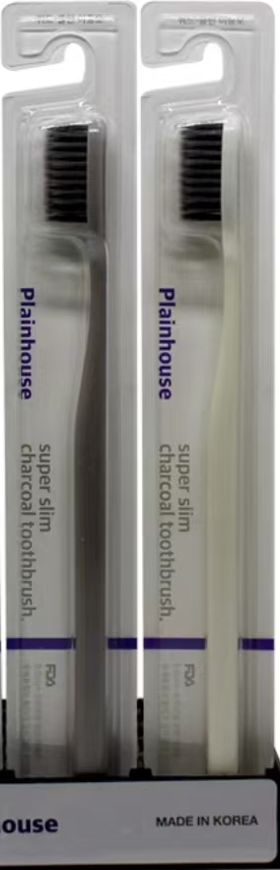 天塔 简约炭牙刷 1P풀레인하우스 슈퍼슬림 숯칫솔 1P