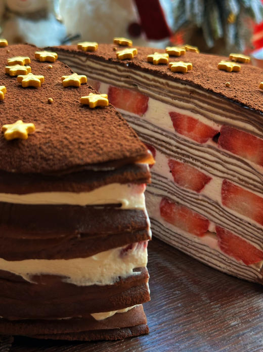 星星巧克力千层大王，超过2斤草莓哦 商品图0