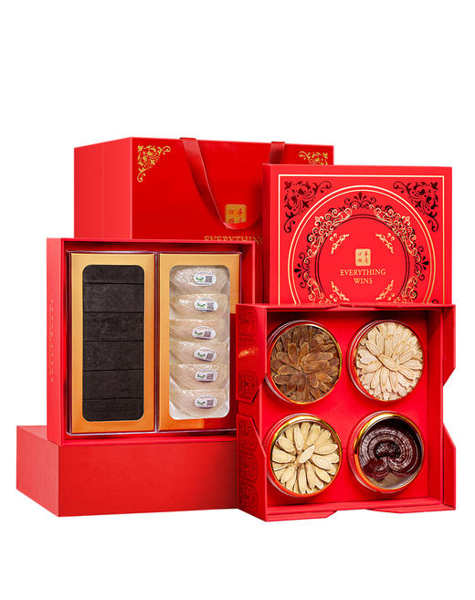 【直发】贡苑-330g燕窝阿胶红参西洋参灵芝黄芪组合 商品图2