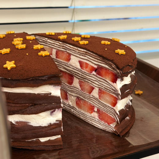 星星巧克力千层大王，超过2斤草莓哦 商品图3