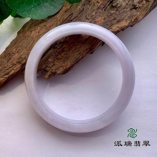 派瑞翡翠 翡翠手镯 糯种 浅紫色 商品图1
