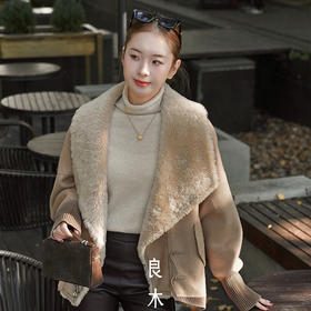 【部分现货】良木礼山羊绒翻领外套（D8148F）