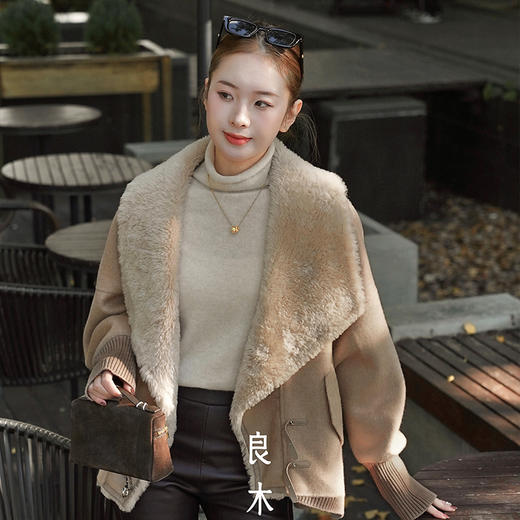 【部分现货】良木礼山羊绒翻领外套（D8148F） 商品图0
