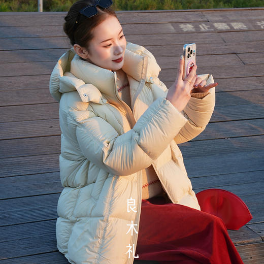 【特价不退换】【预售7天】良木礼连帽羽绒服（D1102611F） 商品图5