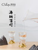 【样品特惠4折，仅1套，无货退款】凯洛诗山海白酒杯套装水晶刻度国风分酒器轻奢高档礼盒金箔酒具凯洛诗山海六杯六壶白酒具 商品缩略图4