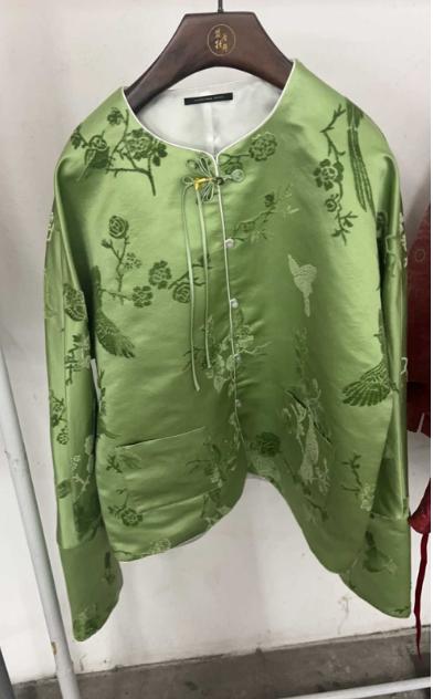 永久下架|盛唐牡丹|喜上眉梢漳缎外套（不夹棉，不带毛，钉珠款） 商品图0