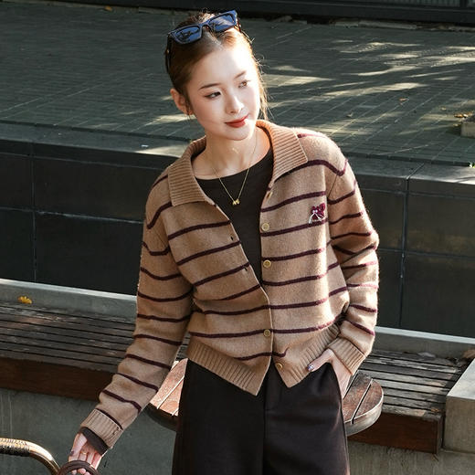 【特价不退不换】【预售7天】良木礼山羊绒开衫（D25102319F） 商品图1