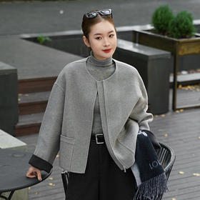 【特价不退换】【预售7天】良木礼山羊绒短大衣（D25102803）