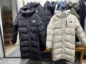 TNF男女长款羽绒服DRYVENT情侣款户外防风鹅绒外套