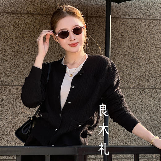 良木礼山羊绒开衫（D25103420） 商品图1