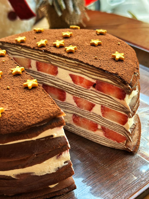 星星巧克力千层大王，超过2斤草莓哦 商品图6