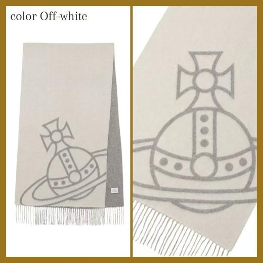 爆款土星西太后围巾来啦，巨火的一款 羊毛粗纺，经典的土星标志 软糯触感，轻奢、时髦 商品图5