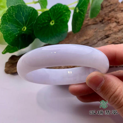 派瑞翡翠 翡翠手镯 糯种 浅紫色 商品图2