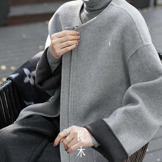 【特价不退换】【预售7天】良木礼山羊绒短大衣（D25102803） 商品图8