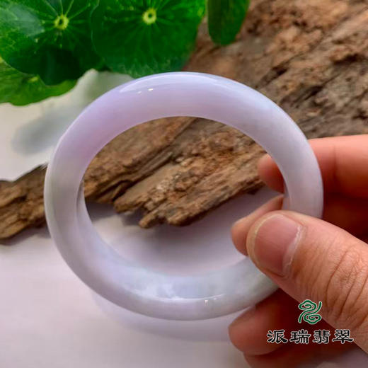 派瑞翡翠 翡翠手镯 糯种 浅紫色 商品图1