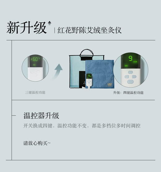 羽心堂 升级款藏红花野陈艾绒坐灸座垫 艾草热敷电热坐垫【送随机茶包*2】[福利品] 商品图1