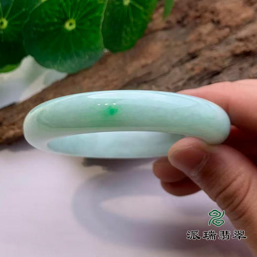 派瑞翡翠 翡翠手镯 糯种 绿色 商品图2
