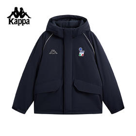 Kappa 运动羽绒服男冬季新款连帽工装加厚防泼水外套K0G12YY01