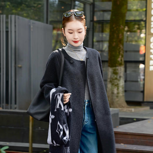 【特价不退换】【预售7天】良木礼羊绒大衣（D2582102） 商品图11