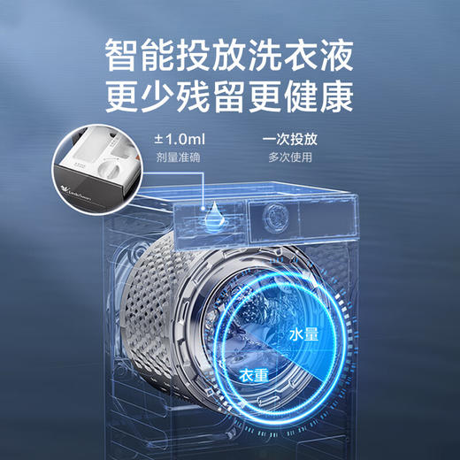 【小天鹅】洗衣机_10KG滚筒全自动+变频家用 纯平全嵌 超微净泡洗衣机_TG10JMC3【佛山】 商品图2