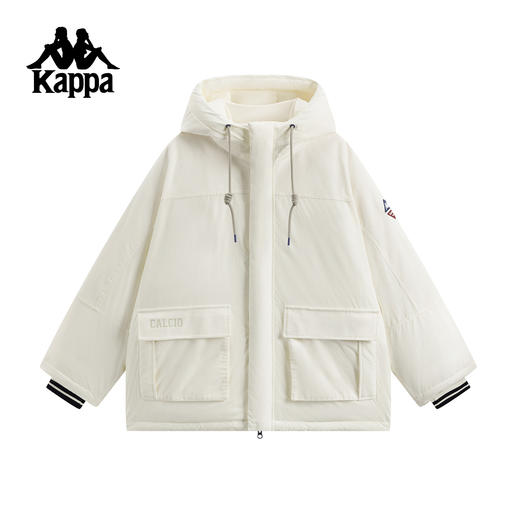 Kappa 连帽羽绒服男2025新款休闲风保暖外套宽松上衣女KPCKAYY32 商品图0