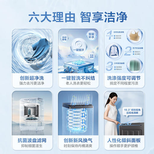 【小天鹅】洗衣机_10KG 创新超净洗大容量省水省电更节能_TB100V26T【佛山】 商品图8