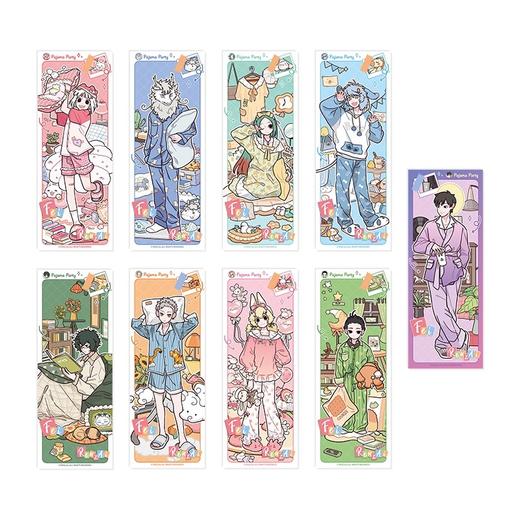 非人哉 睡衣派对系列 镭射票 全9种 8包/盒 国谷 商品图0