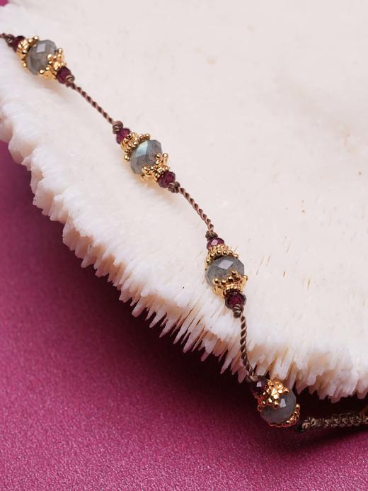 订购8周到｜Tityaravy-拉长石 石榴石 手链［法国设计师］ 商品图1