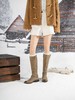 西村名物2025年冬季新款厚底低跟防滑绒面包腿显瘦及膝靴中高靴X25DQ49991 商品缩略图5