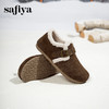 预售|Safiya/索菲娅2025秋冬加绒保暖百搭外穿平底一脚蹬毛毛勃肯鞋SFD4112M91 商品缩略图5