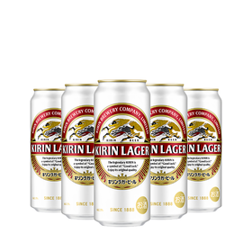 日本进口 麒麟经典拉格低温酿造啤酒 500ml 4.5%vol