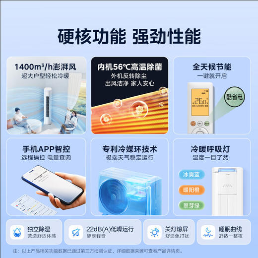 【美的】空调_酷省电 2匹 新一级能效 空调立式 变频冷暖节能 空调柜机_KFR-51LW/N8KS1-1P【佛山】 商品图1