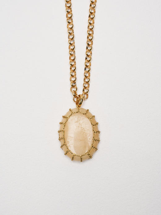 北京仓｜Boks&Baum-GOTTA L-香槟色石英 吊坠 长项链［法国设计师］ 商品图1