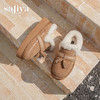 预售|Safiya/索菲娅2025冬季流苏百搭厚底低帮休闲外穿保暖毛毛雪地靴SFD4110045 商品缩略图2