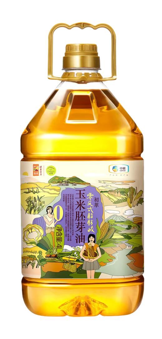 初萃零反式脂肪酸玉米胚芽油4L/桶 商品图0