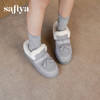 预售|Safiya/索菲娅2025冬季流苏百搭厚底低帮休闲外穿保暖毛毛雪地靴SFD4110045 商品缩略图5