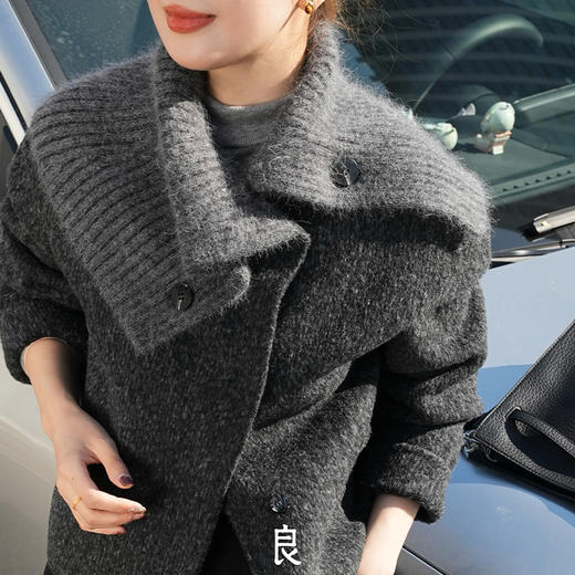 【特价不退换】【预售7天】良木礼翻领羊毛外套（D25102682） 商品图2