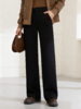 L1臣禾	【加绒直筒裤】百搭通勤黑色休闲裤	JZ254060375 商品缩略图11