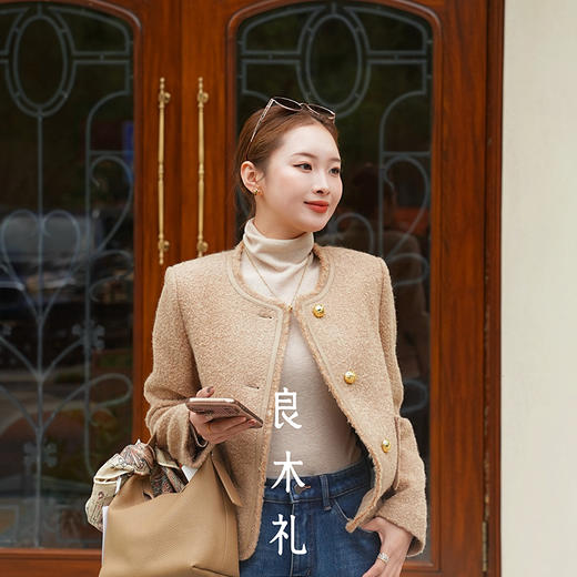 【特价不退不换】【部分现货】良木礼羊毛小香外套（Q2582107） 商品图4
