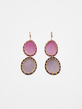 北京仓｜Boks&Baum-CARTAGENA DOBLE BO mini-深紫色 耳环［法国设计师］