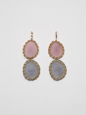 北京仓｜Boks&Baum-CARTAGENA DOBLE BO mini-灰色 耳环［法国设计师］