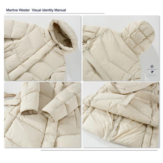 Martine Wester 女士面里同料中长款鹅绒服11385382 商品图5