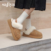 预售|Safiya/索菲娅2025时尚包头加绒厚底百搭懒人外穿休闲毛毛拖鞋SFD4110042 商品缩略图7