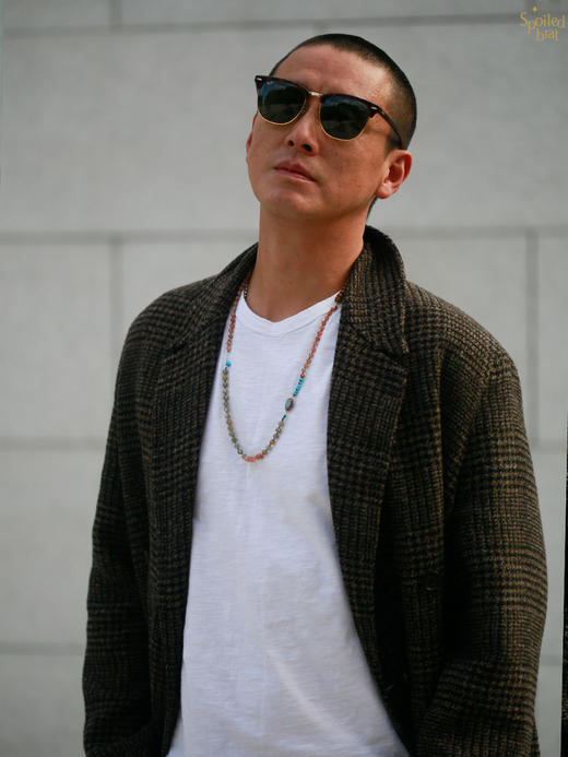 SpoiledBrat Jewelry 太阳石/斜长石/绿松石男女同款的长链 项链 商品图1