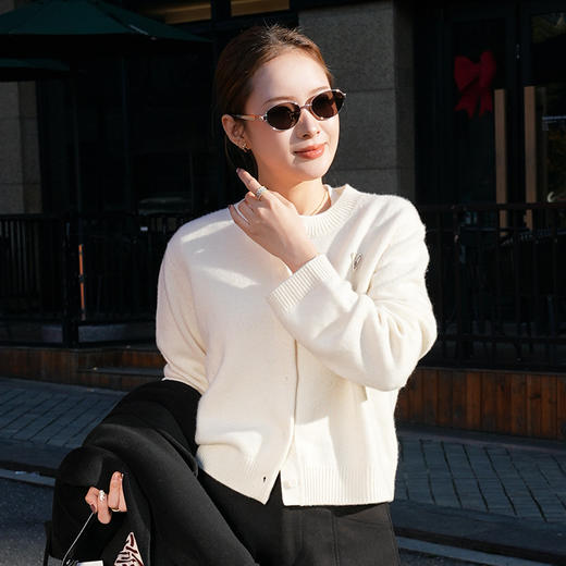 【特价不退换】【预售7天】良木礼山羊绒开衫（D25103421F） 商品图3