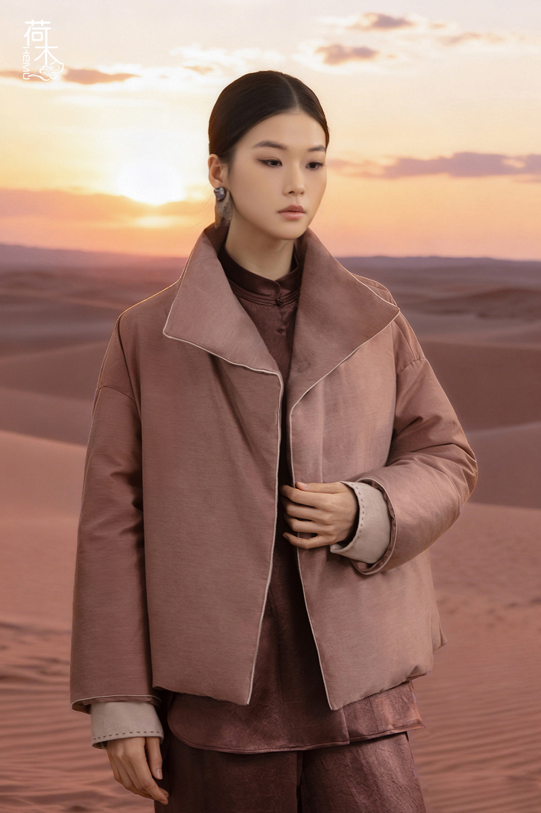 荷木HEMU丨沙霞·鹅绒短外套