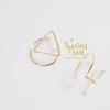 spoiledbrat jewelry几何系列 | 圆 三角形 六边形立体双层耳钉 商品缩略图8